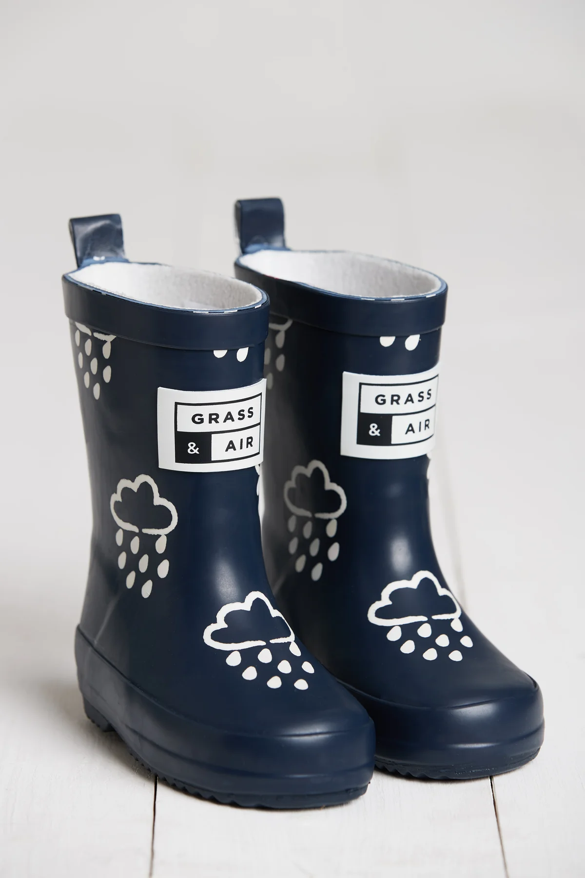 Stivali di gomma per bambini che rivelano i colori blu